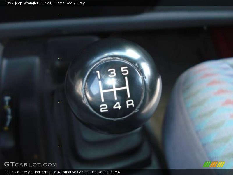Flame Red / Gray 1997 Jeep Wrangler SE 4x4