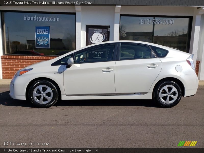 Blizzard Pearl / Dark Gray 2015 Toyota Prius Two Hybrid
