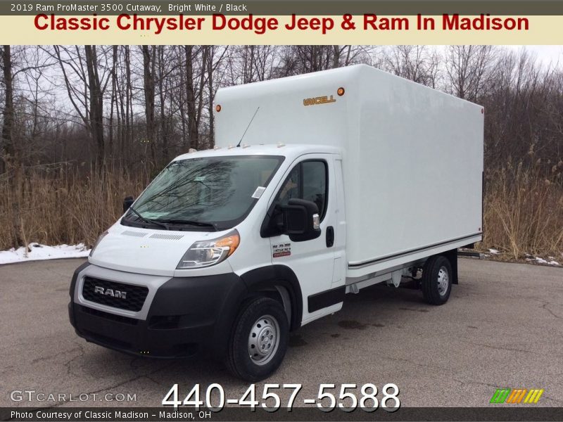 Bright White / Black 2019 Ram ProMaster 3500 Cutaway