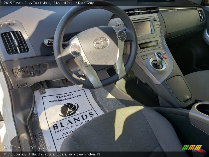 Blizzard Pearl / Dark Gray 2015 Toyota Prius Two Hybrid