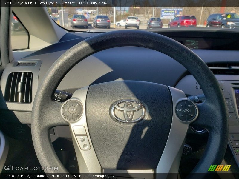 Blizzard Pearl / Dark Gray 2015 Toyota Prius Two Hybrid