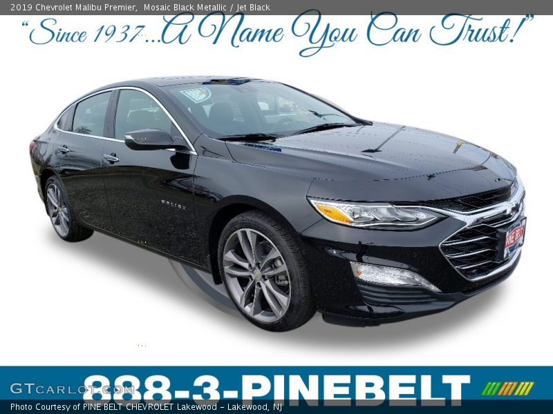 Mosaic Black Metallic / Jet Black 2019 Chevrolet Malibu Premier