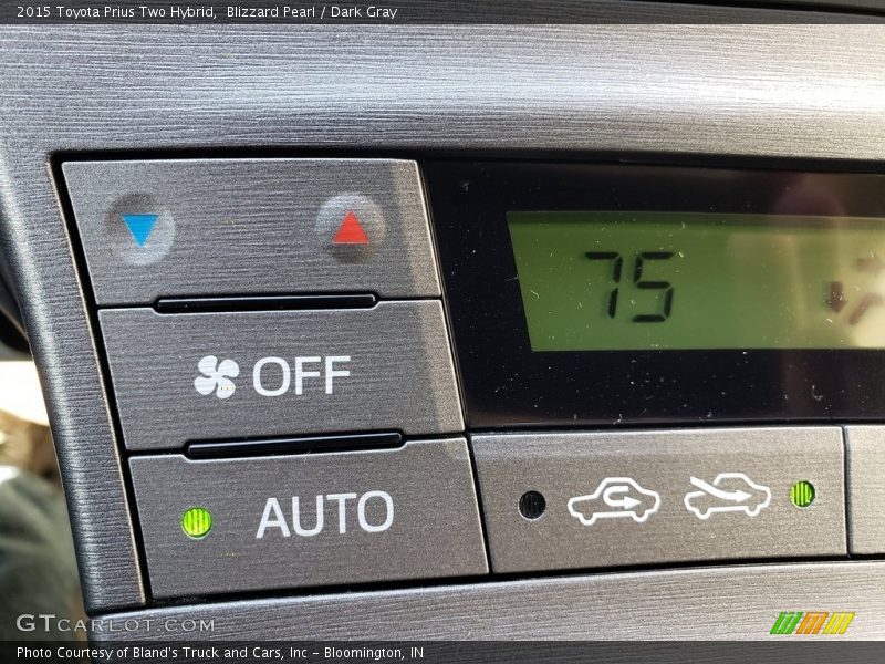 Blizzard Pearl / Dark Gray 2015 Toyota Prius Two Hybrid