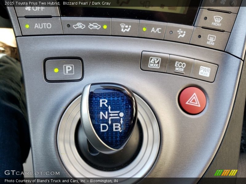 Blizzard Pearl / Dark Gray 2015 Toyota Prius Two Hybrid