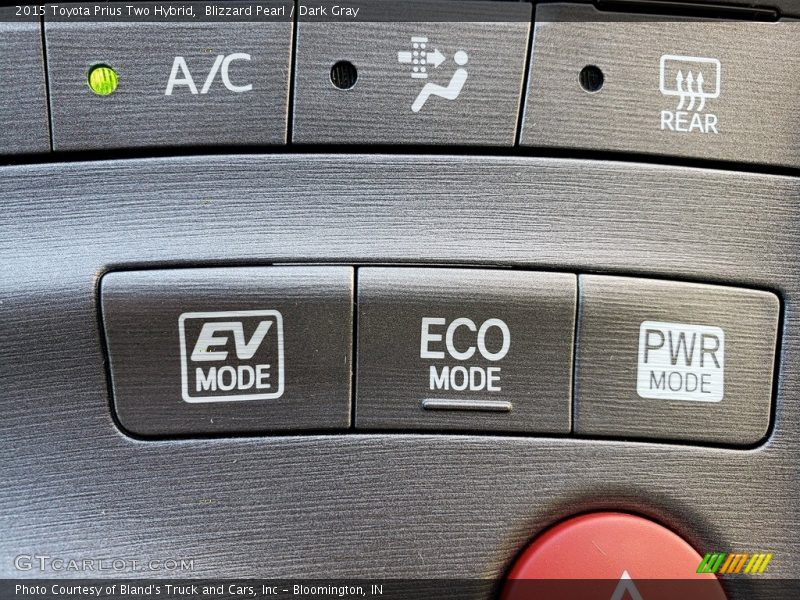 Blizzard Pearl / Dark Gray 2015 Toyota Prius Two Hybrid