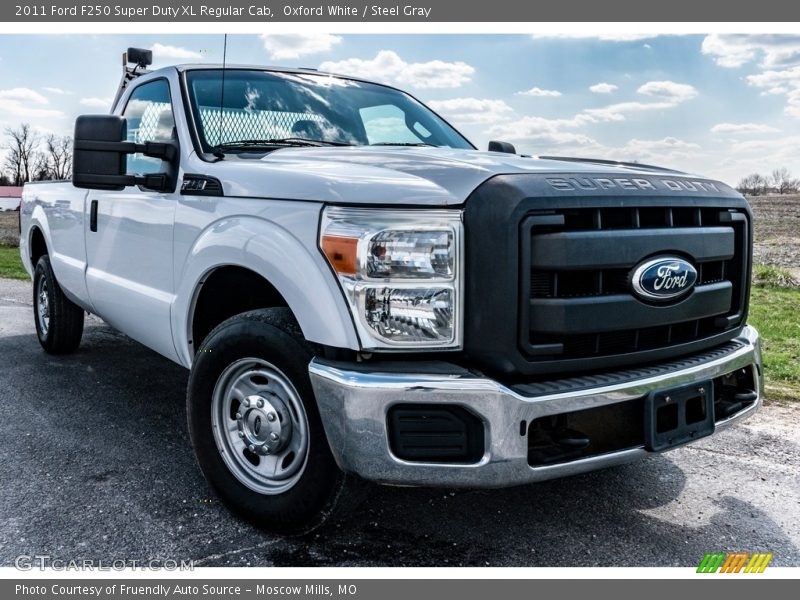 Oxford White / Steel Gray 2011 Ford F250 Super Duty XL Regular Cab