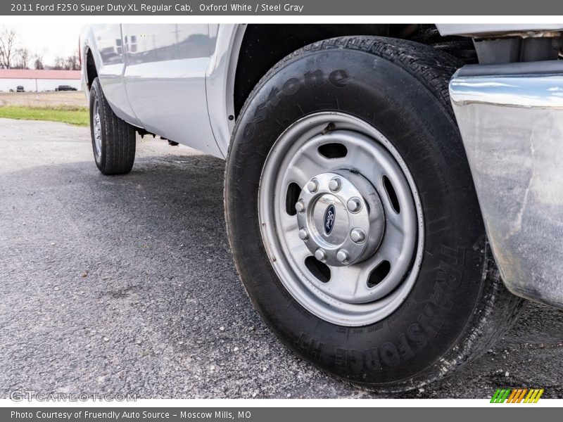Oxford White / Steel Gray 2011 Ford F250 Super Duty XL Regular Cab