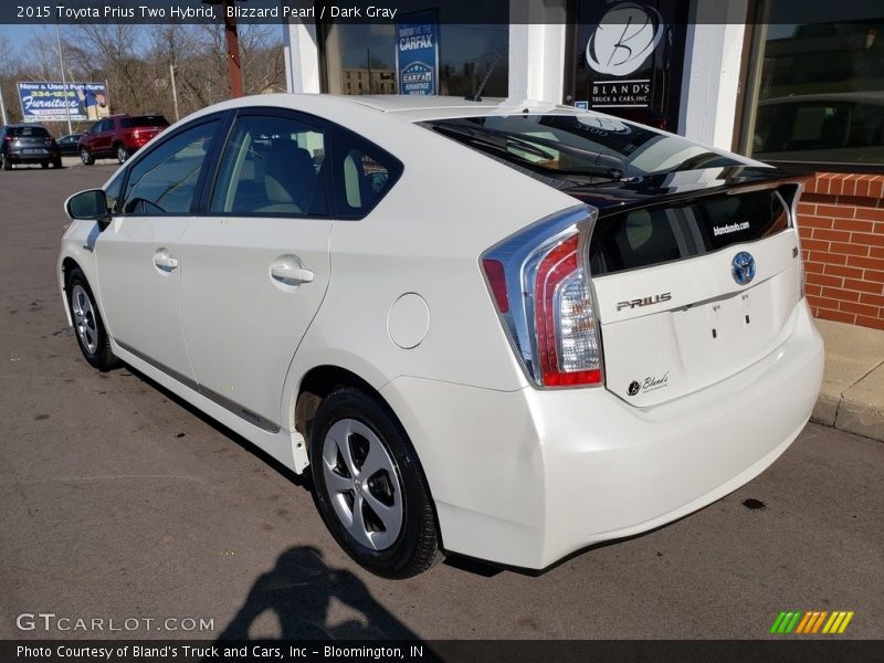 Blizzard Pearl / Dark Gray 2015 Toyota Prius Two Hybrid