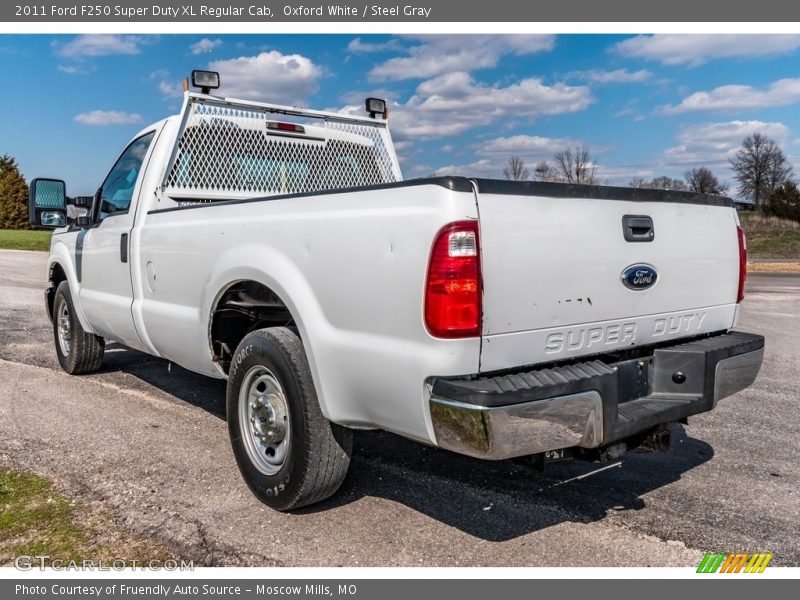 Oxford White / Steel Gray 2011 Ford F250 Super Duty XL Regular Cab
