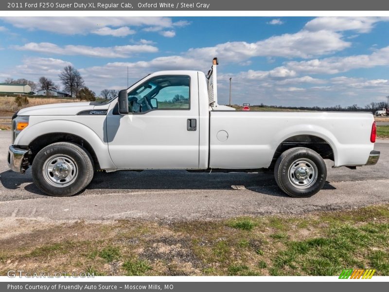 Oxford White / Steel Gray 2011 Ford F250 Super Duty XL Regular Cab