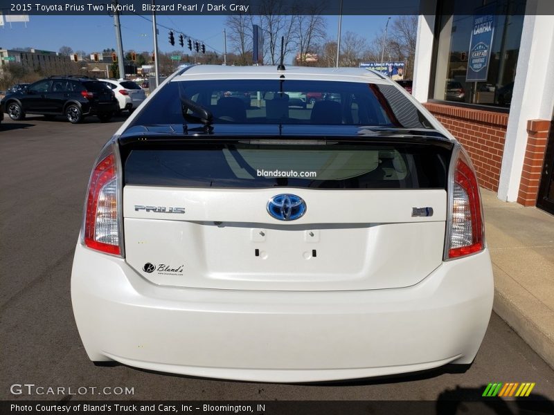Blizzard Pearl / Dark Gray 2015 Toyota Prius Two Hybrid