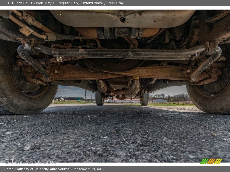Oxford White / Steel Gray 2011 Ford F250 Super Duty XL Regular Cab