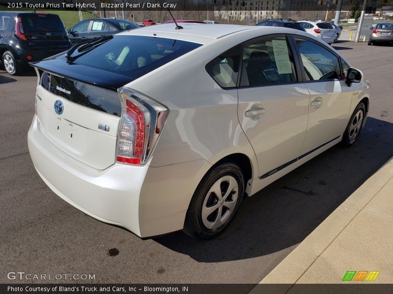Blizzard Pearl / Dark Gray 2015 Toyota Prius Two Hybrid