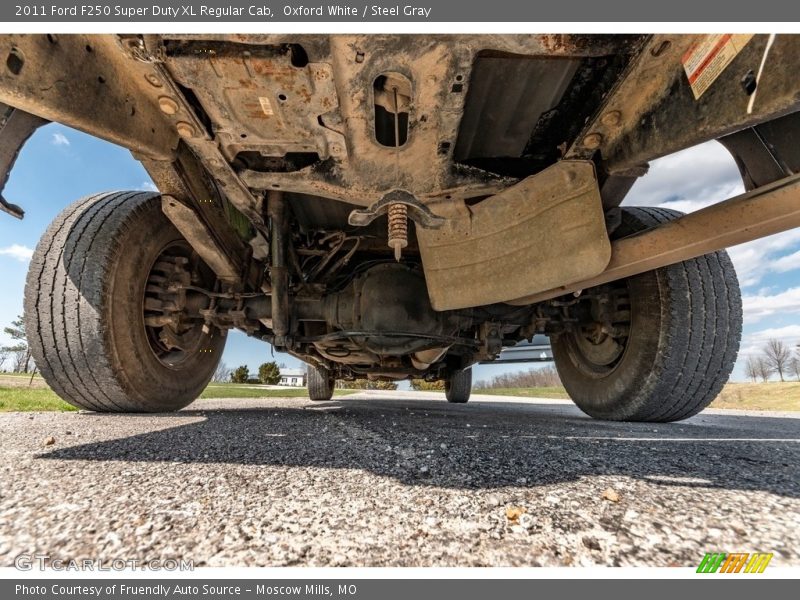 Oxford White / Steel Gray 2011 Ford F250 Super Duty XL Regular Cab