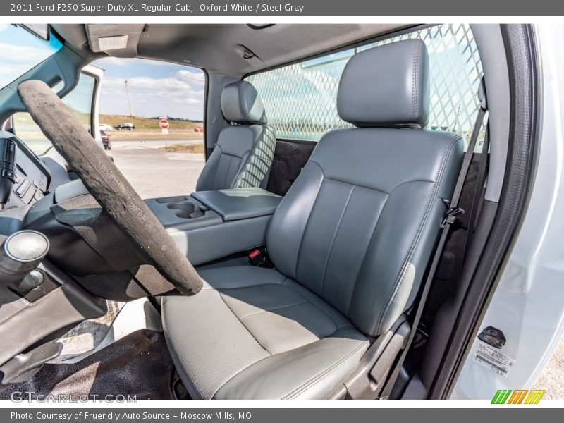 Oxford White / Steel Gray 2011 Ford F250 Super Duty XL Regular Cab