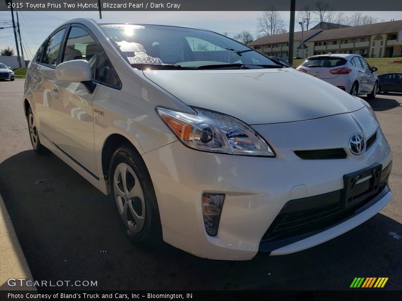 Blizzard Pearl / Dark Gray 2015 Toyota Prius Two Hybrid