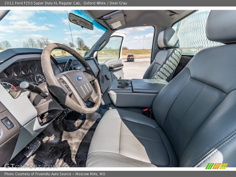 Oxford White / Steel Gray 2011 Ford F250 Super Duty XL Regular Cab