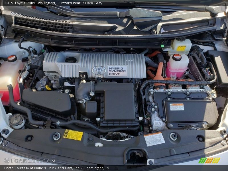 Blizzard Pearl / Dark Gray 2015 Toyota Prius Two Hybrid