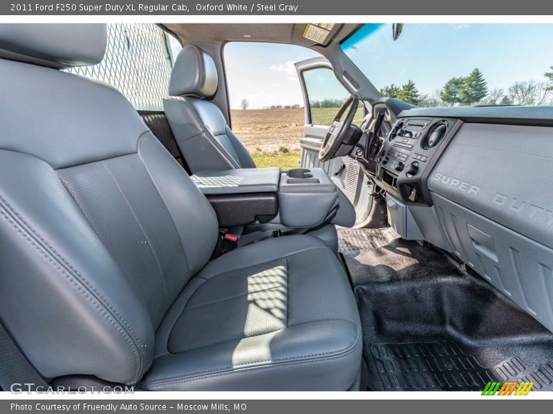 Oxford White / Steel Gray 2011 Ford F250 Super Duty XL Regular Cab