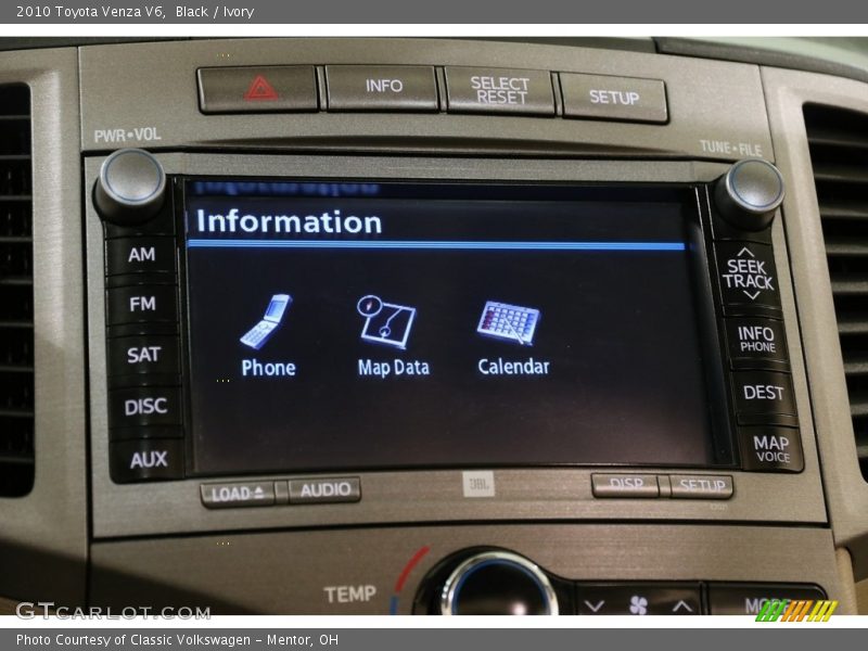 Black / Ivory 2010 Toyota Venza V6