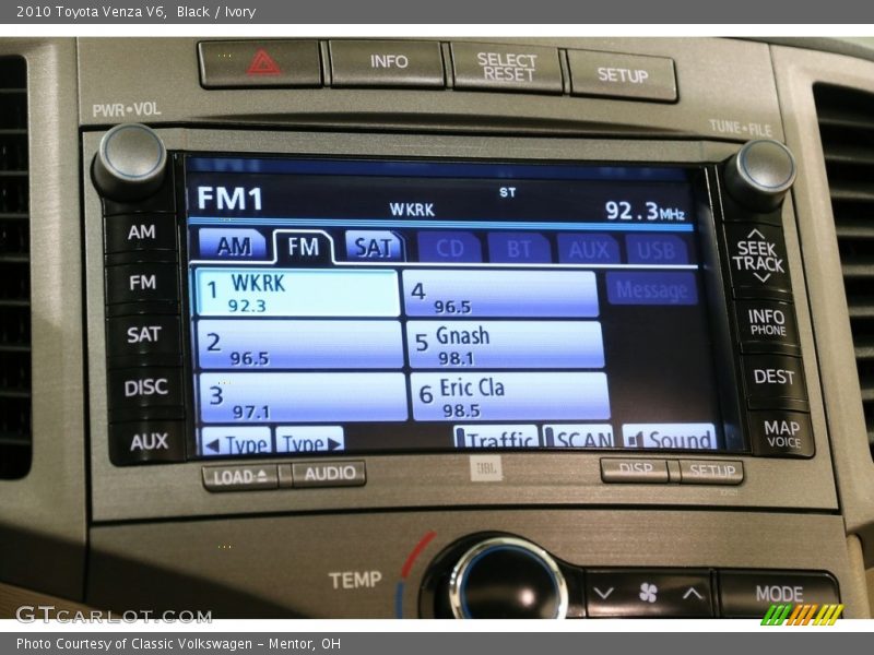Black / Ivory 2010 Toyota Venza V6