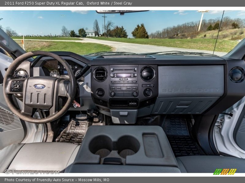 Oxford White / Steel Gray 2011 Ford F250 Super Duty XL Regular Cab