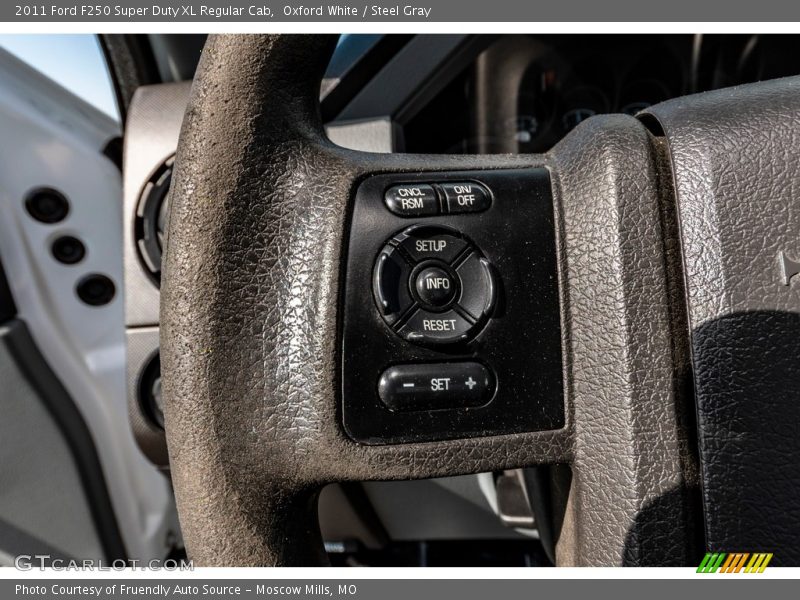 Oxford White / Steel Gray 2011 Ford F250 Super Duty XL Regular Cab
