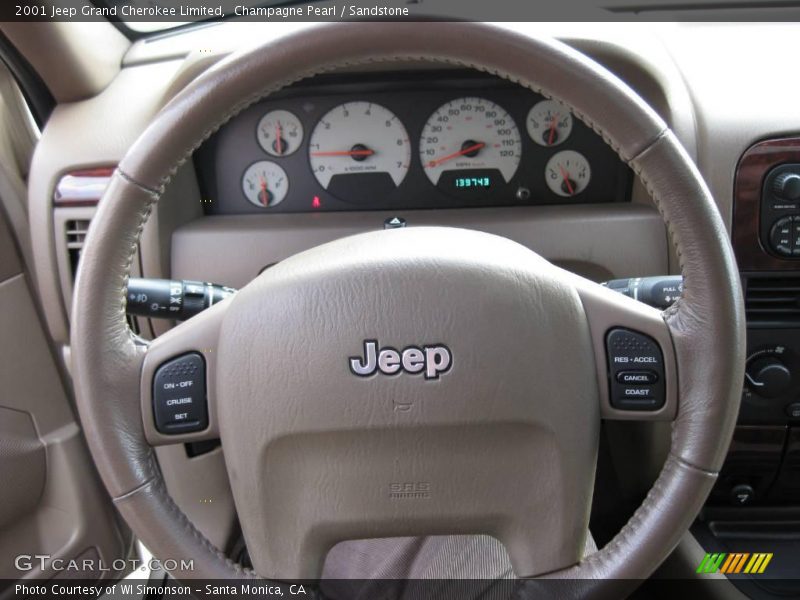 Champagne Pearl / Sandstone 2001 Jeep Grand Cherokee Limited