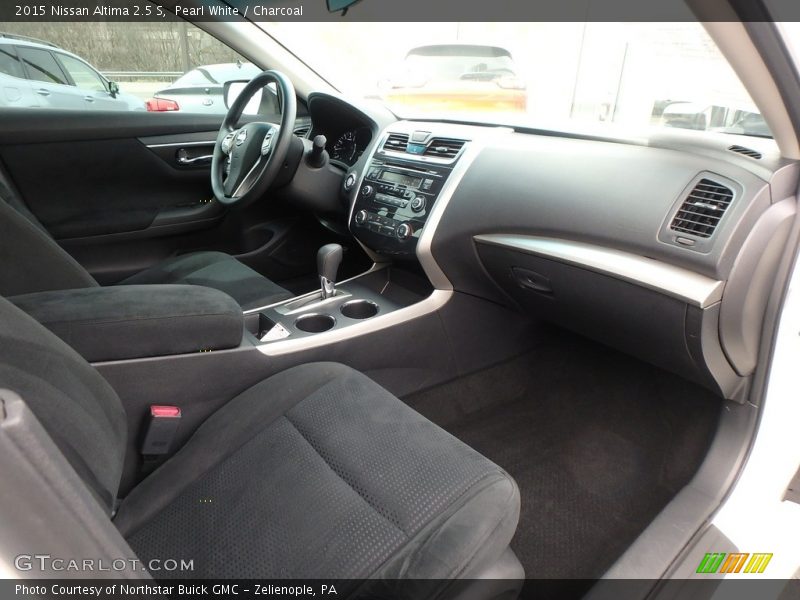 Pearl White / Charcoal 2015 Nissan Altima 2.5 S