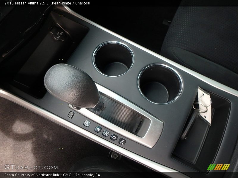 Pearl White / Charcoal 2015 Nissan Altima 2.5 S