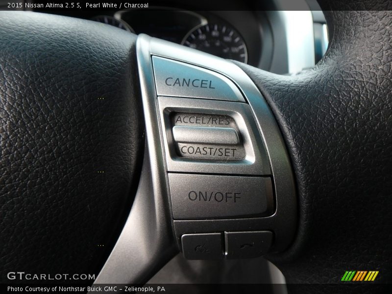Pearl White / Charcoal 2015 Nissan Altima 2.5 S