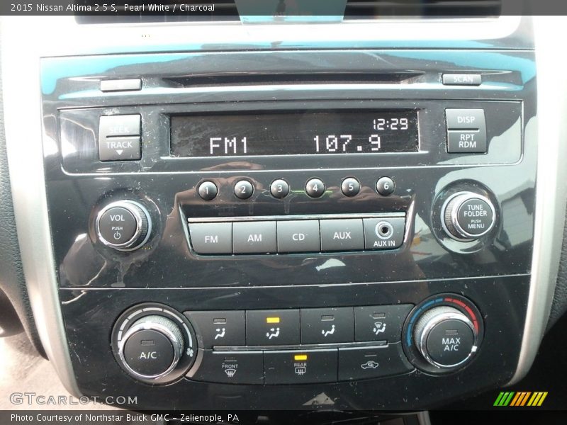 Pearl White / Charcoal 2015 Nissan Altima 2.5 S