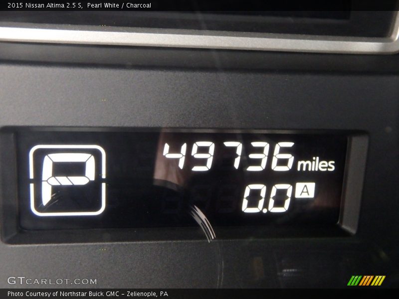 Pearl White / Charcoal 2015 Nissan Altima 2.5 S