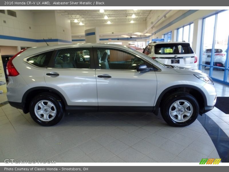 Alabaster Silver Metallic / Black 2016 Honda CR-V LX AWD