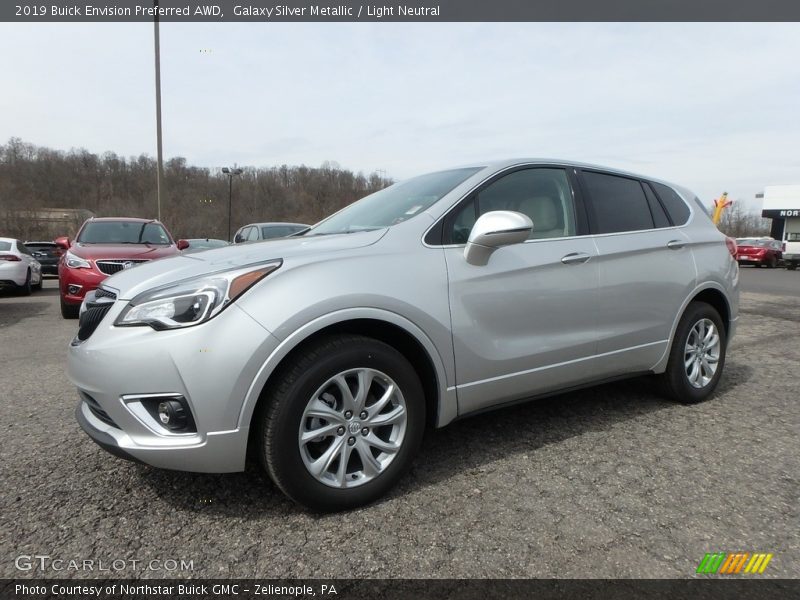 Galaxy Silver Metallic / Light Neutral 2019 Buick Envision Preferred AWD