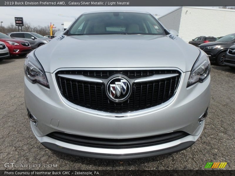 Galaxy Silver Metallic / Light Neutral 2019 Buick Envision Preferred AWD