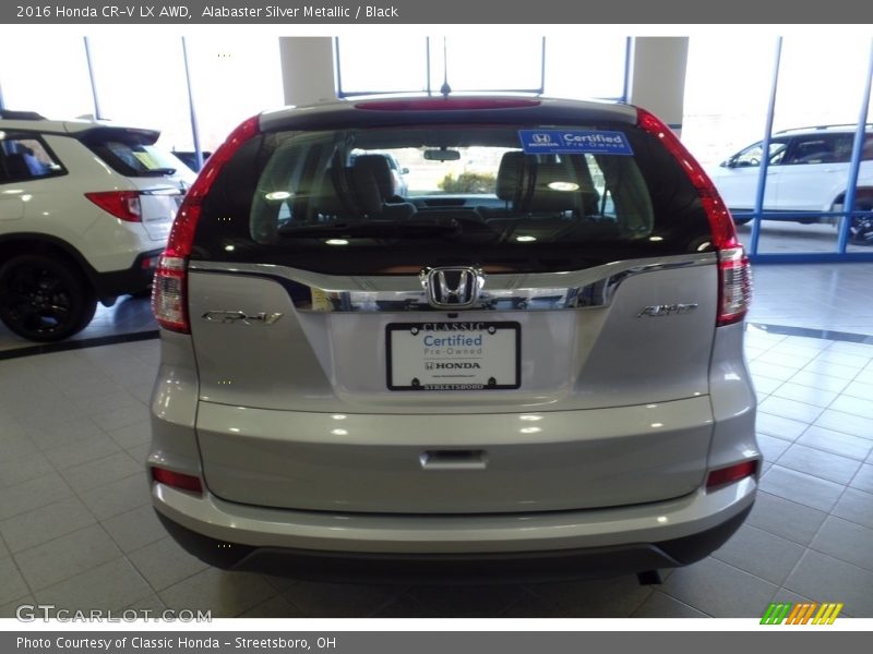 Alabaster Silver Metallic / Black 2016 Honda CR-V LX AWD