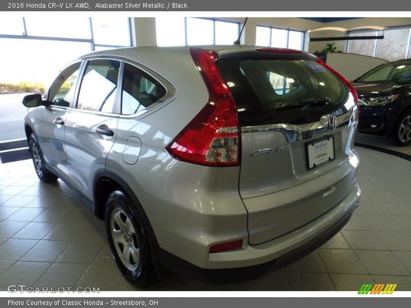 Alabaster Silver Metallic / Black 2016 Honda CR-V LX AWD