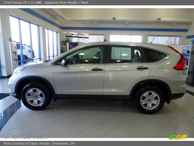 Alabaster Silver Metallic / Black 2016 Honda CR-V LX AWD