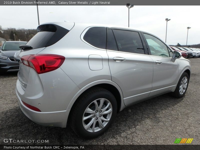 Galaxy Silver Metallic / Light Neutral 2019 Buick Envision Preferred AWD