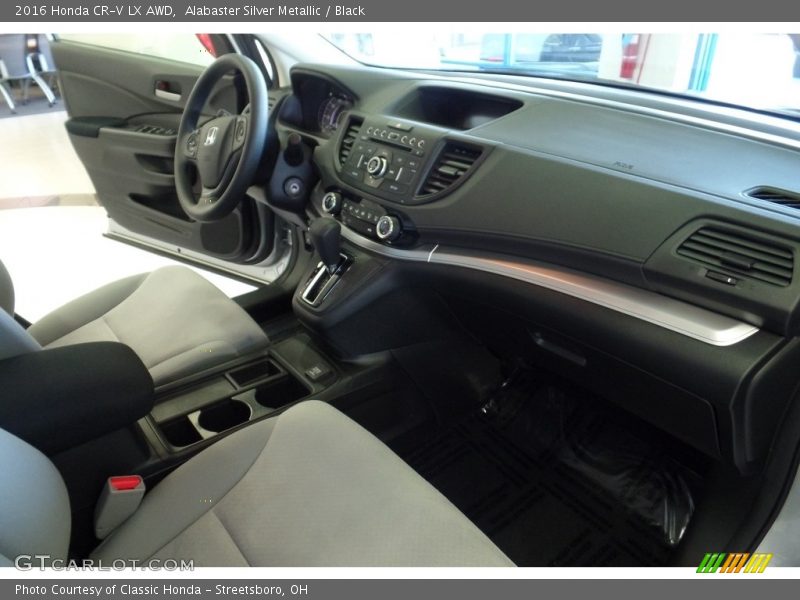 Alabaster Silver Metallic / Black 2016 Honda CR-V LX AWD