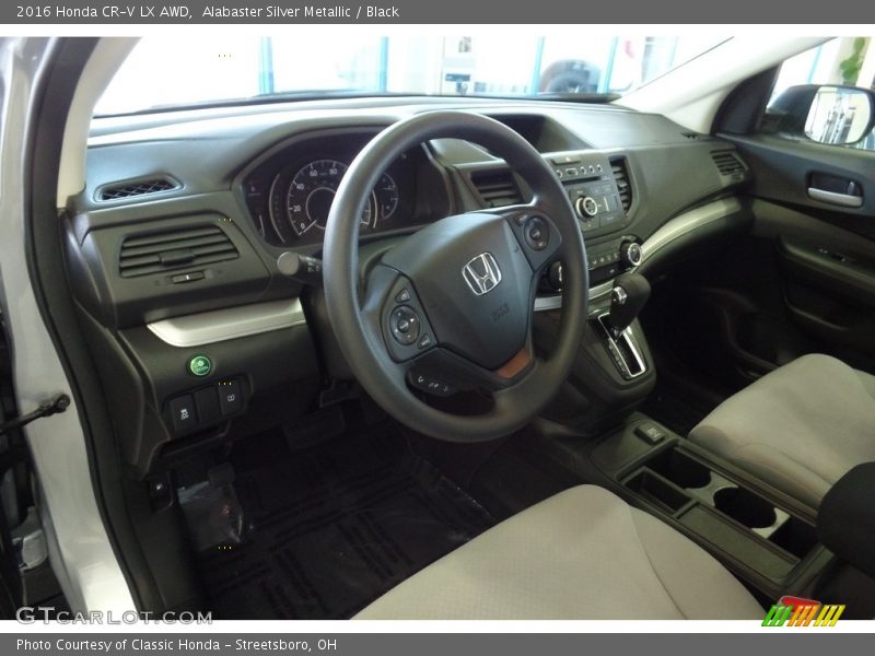 Alabaster Silver Metallic / Black 2016 Honda CR-V LX AWD