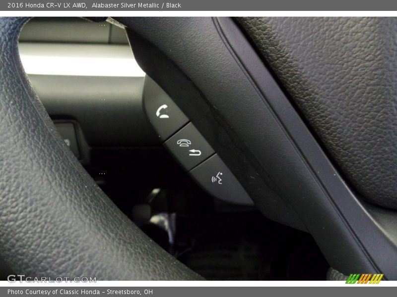 Alabaster Silver Metallic / Black 2016 Honda CR-V LX AWD