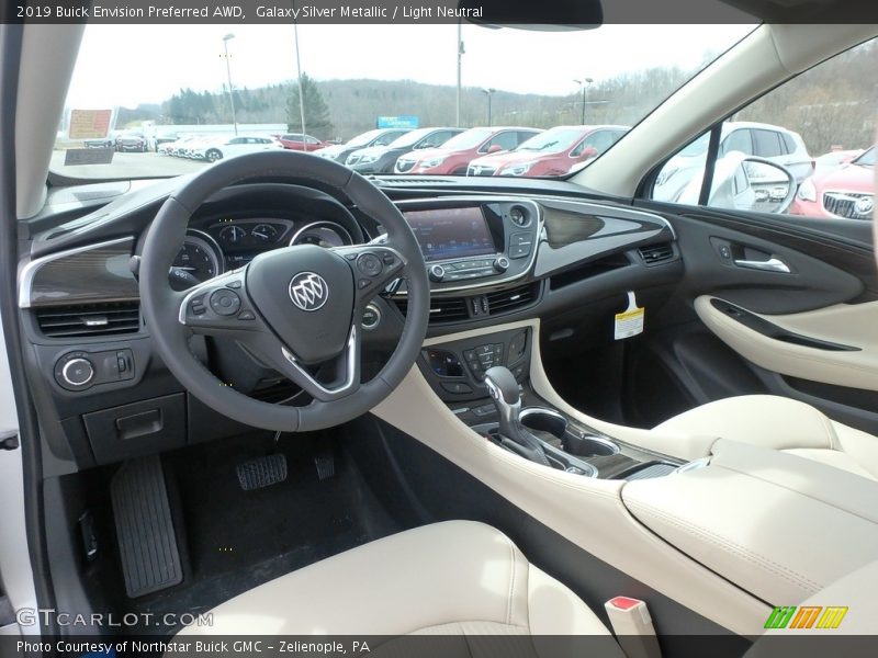 Galaxy Silver Metallic / Light Neutral 2019 Buick Envision Preferred AWD
