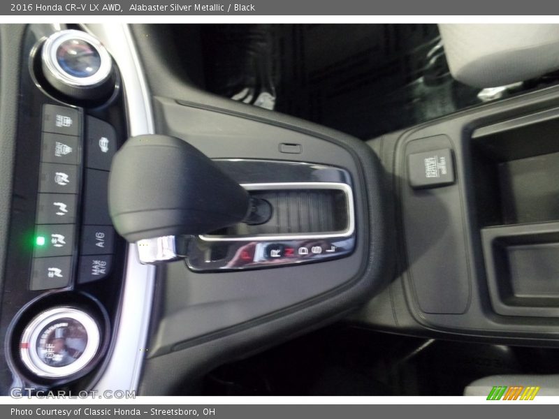 Alabaster Silver Metallic / Black 2016 Honda CR-V LX AWD