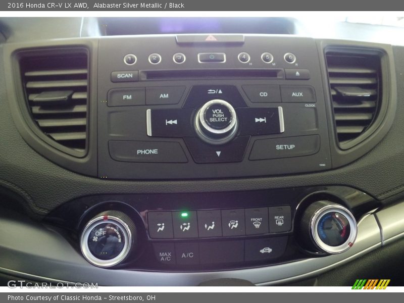 Alabaster Silver Metallic / Black 2016 Honda CR-V LX AWD