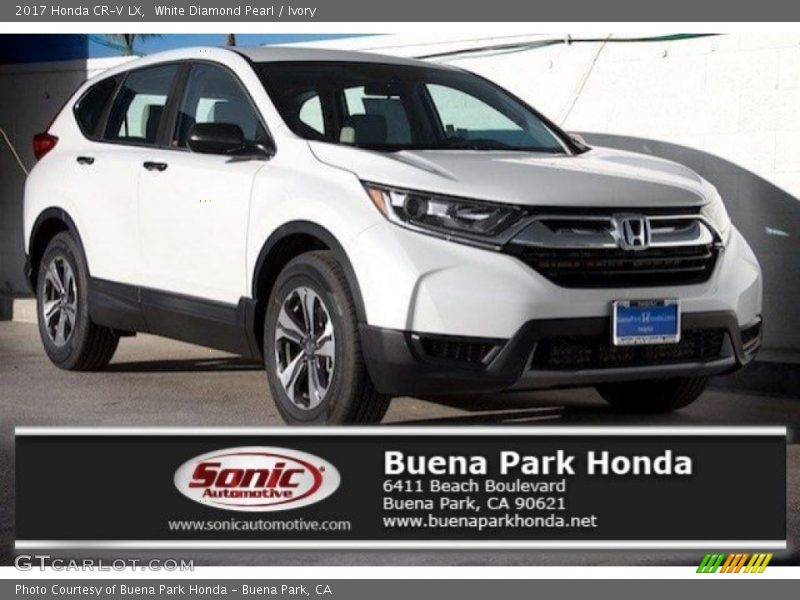 White Diamond Pearl / Ivory 2017 Honda CR-V LX