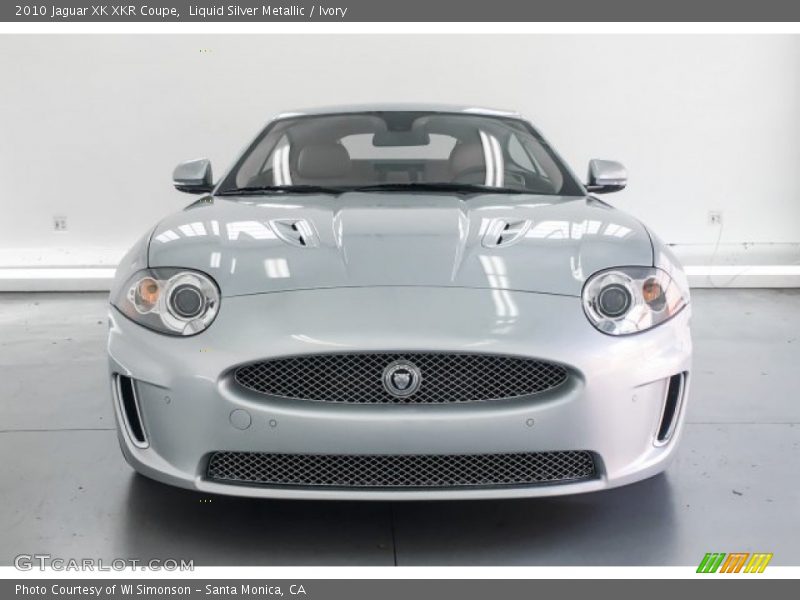 Liquid Silver Metallic / Ivory 2010 Jaguar XK XKR Coupe