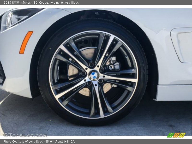 Alpine White / Black 2019 BMW 4 Series 430i Coupe