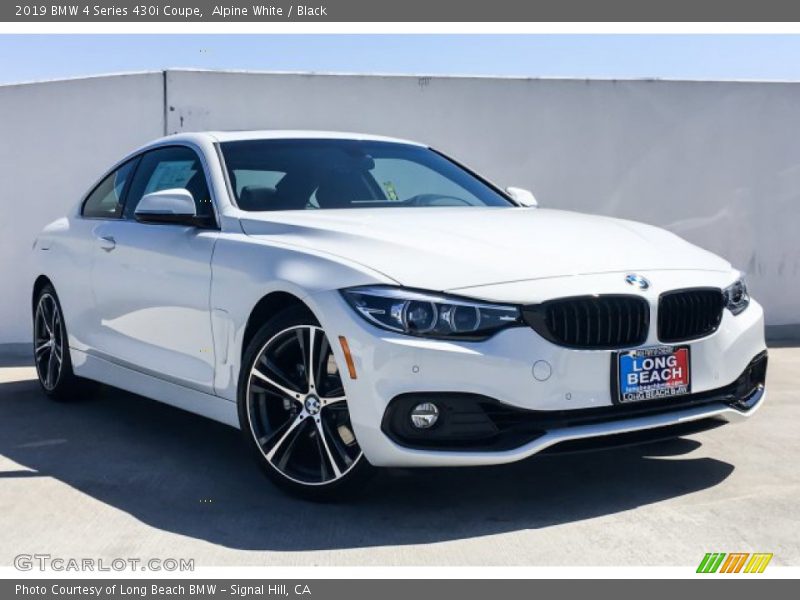 Alpine White / Black 2019 BMW 4 Series 430i Coupe